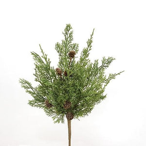 Western Cedar & Pinecone Bush, 19"