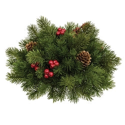 Balsam Fir & Pepperberry Half Sphere, 10"