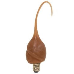 Silicone Bulb - Cinnamon - Flame Cover w/Replaceable Bulb