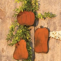 Primitive Wood Pumpkin Ornament
