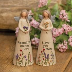 I Love You Mom Resin Angel