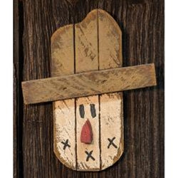 Hanging Lath Scarecrow Head, 10"
