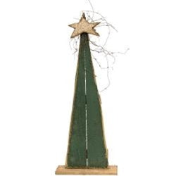 Rustic Wood Pointy Tree, 16"