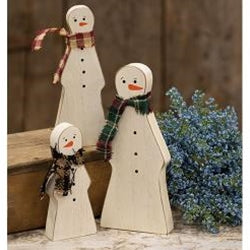 3/Set, Reversible Ghost & Snowman Chunky Sitters