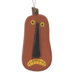 Candy Corn & Jack Primitive Wood Ornament