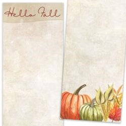 Hello Fall Pumpkins Long Notepad