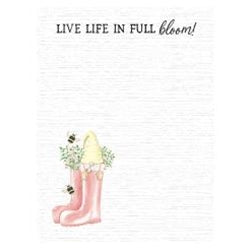 Live Life in Full Bloom Notepad