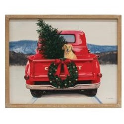 Golden Dog Sign