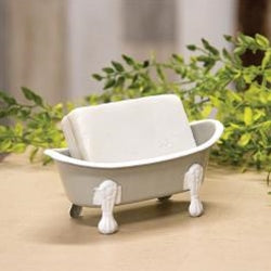 Light Gray Iron Bathtub Soap Dish