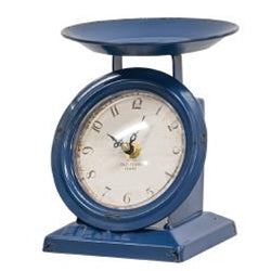 Salt Box Clock Vintage Navy Old Town Scale Clock – Saltbox Primitives