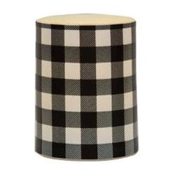 Black Large Check Timer Pillar