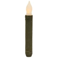 Green 6" Taper Candle
