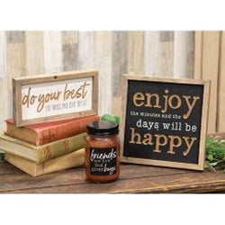Friends Are How God Gives Hugs Buttered Maple Syrup 12oz. Pint Jar Candle