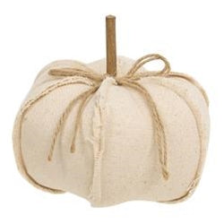 Canvas Stuffed Pumpkin 6.5"