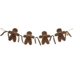 Fabric Gingerbread Garland, 36"