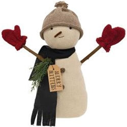 Merry Mittens Snowman Doll
