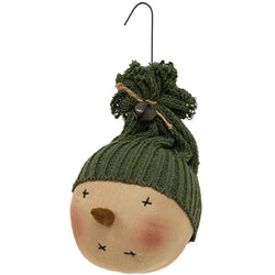 Small Hanging Knit Hat Snowman Head