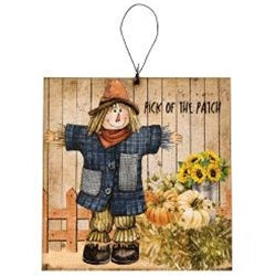 Scarecrow & Friends Square Ornament
