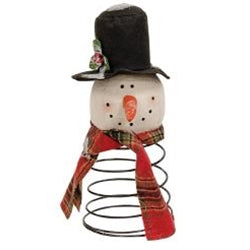 Snowman with Top Hat and Scarf Tree Topper