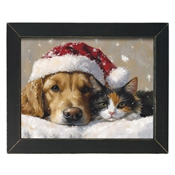 Santa's Pets Framed Print - 16x12