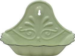 Green Enamel Soap Dish