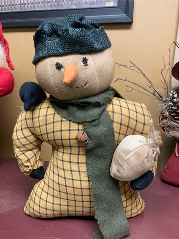 Snowman W/ Bag Mustard