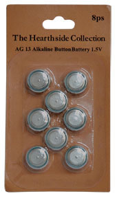 AG13 Batteries, 8/Pkg