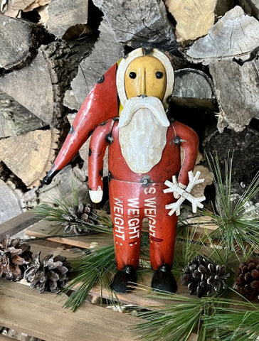 Winter Santa - Recycled Metal