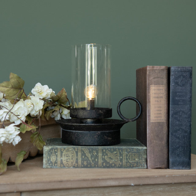 Black Tabletop LED Light with Handle