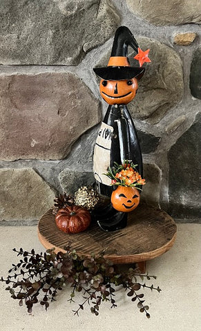 Pumpkin Girl w/ Pumpkin Pail