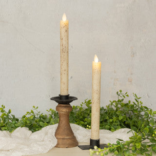Moving Flame Cream Taper Candle 2 pk