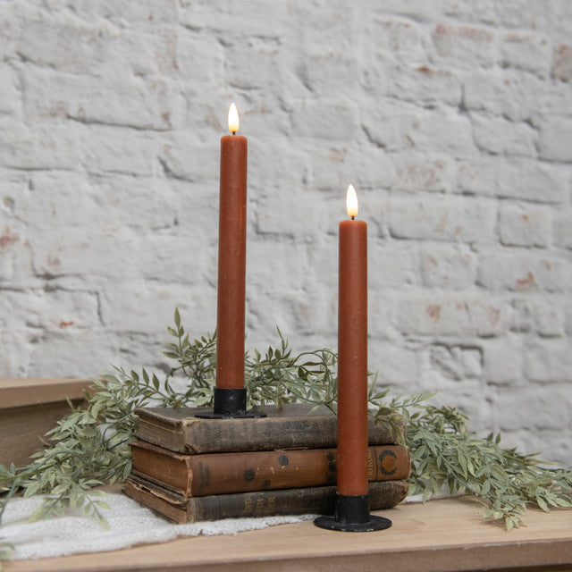 Flame Bronze Taper Candle