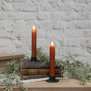 Moving Flame Bronze Taper Candles