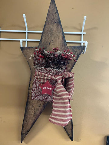 Wooden Barn Star - Primitive - 18"