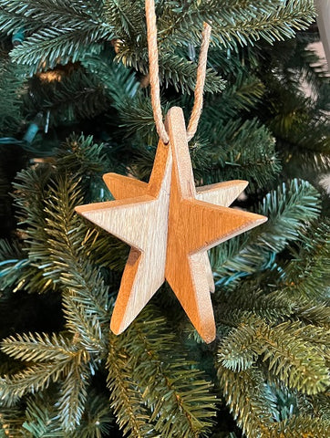 Wooden Star Ornament