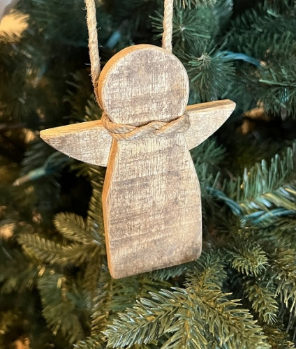 Wood Angel Ornament