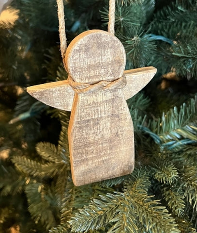 Wood Angel Ornament