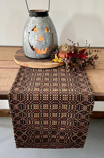 Smithfield Mustard/ Pumpkin/ Black Throw