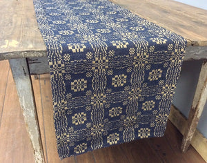 Gettysburg Navy/Tan Throw