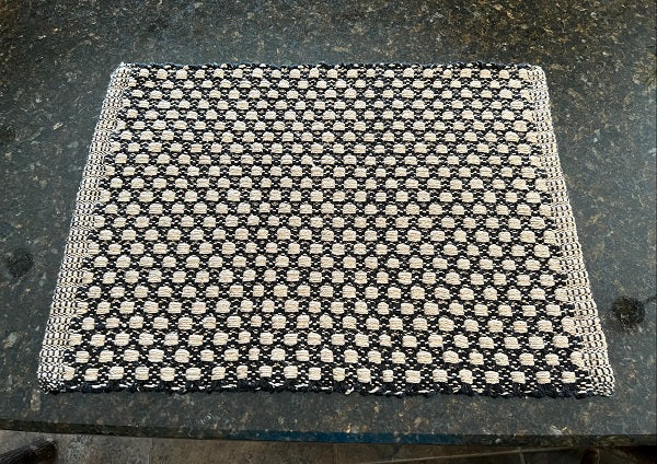 Cottage Weave Black/ Tan Placemat