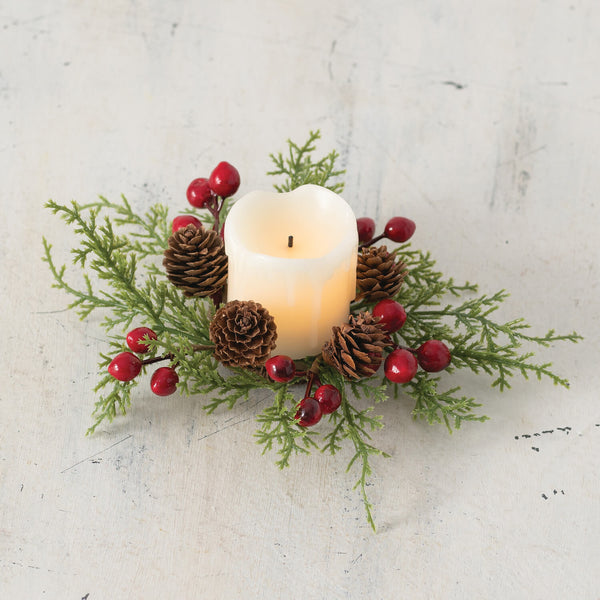 Cedar Berry Pine Candle RIng