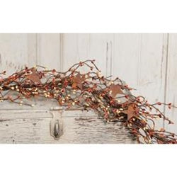 Pip Berry Garland with Stars, Pumpkin spice