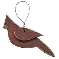 Wooden Cardinal Ornament