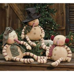 Whimsy Snowman, Large, 3 Asstd