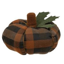 Earthtone Plaid Pumpkin