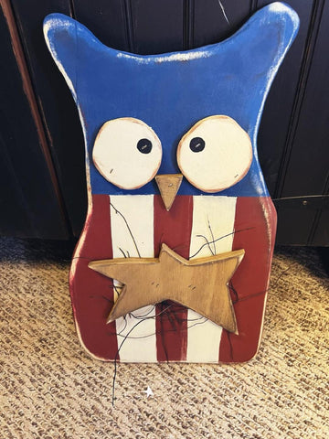 Americana Owl Plaque