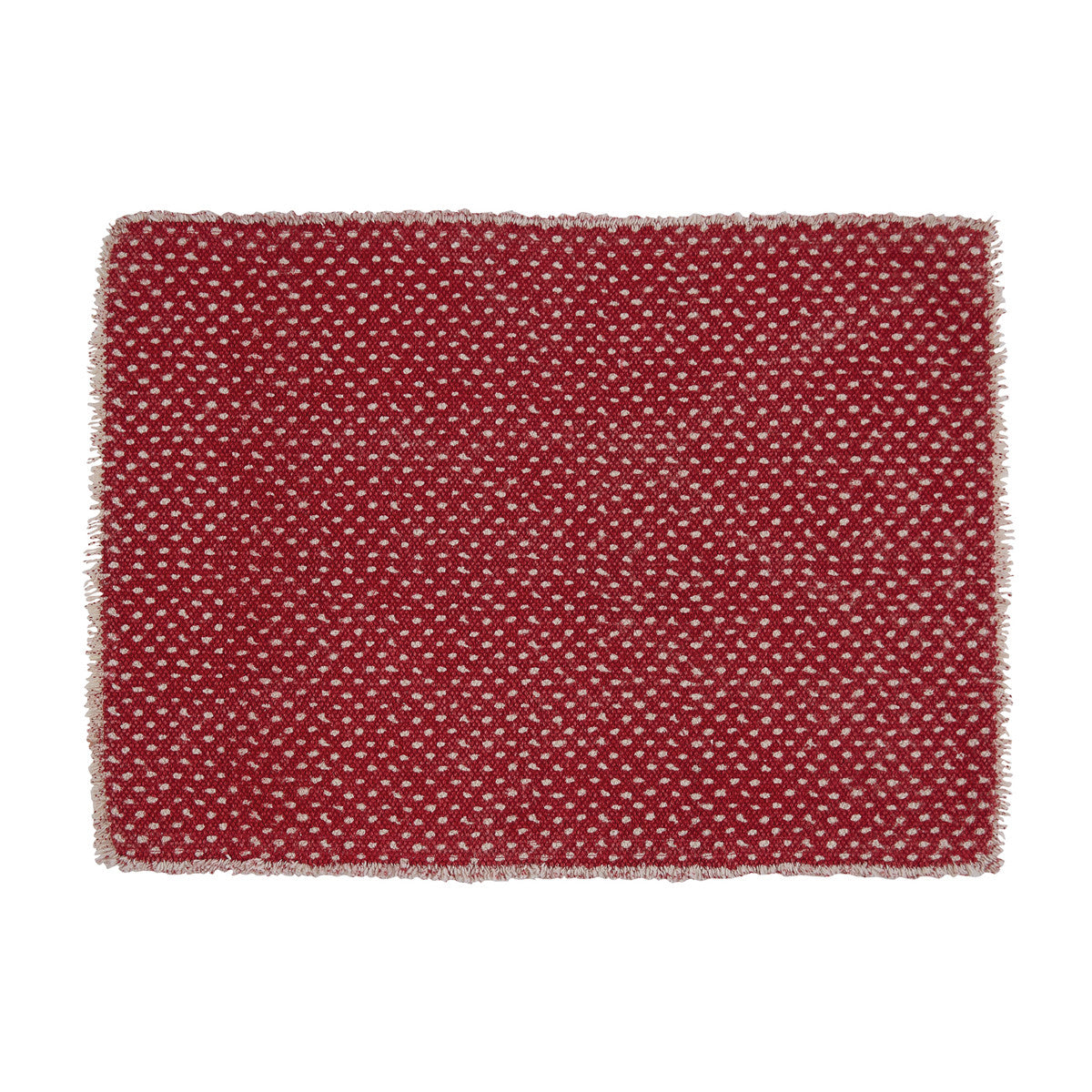 Mini Dots Print Placemat - Red