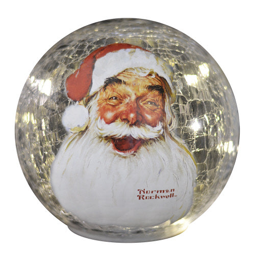 Globe LED Norman Rockwell Santa Claus