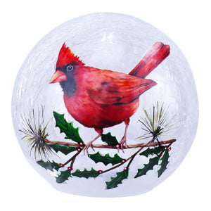 Globe LED Cardinal and Holly