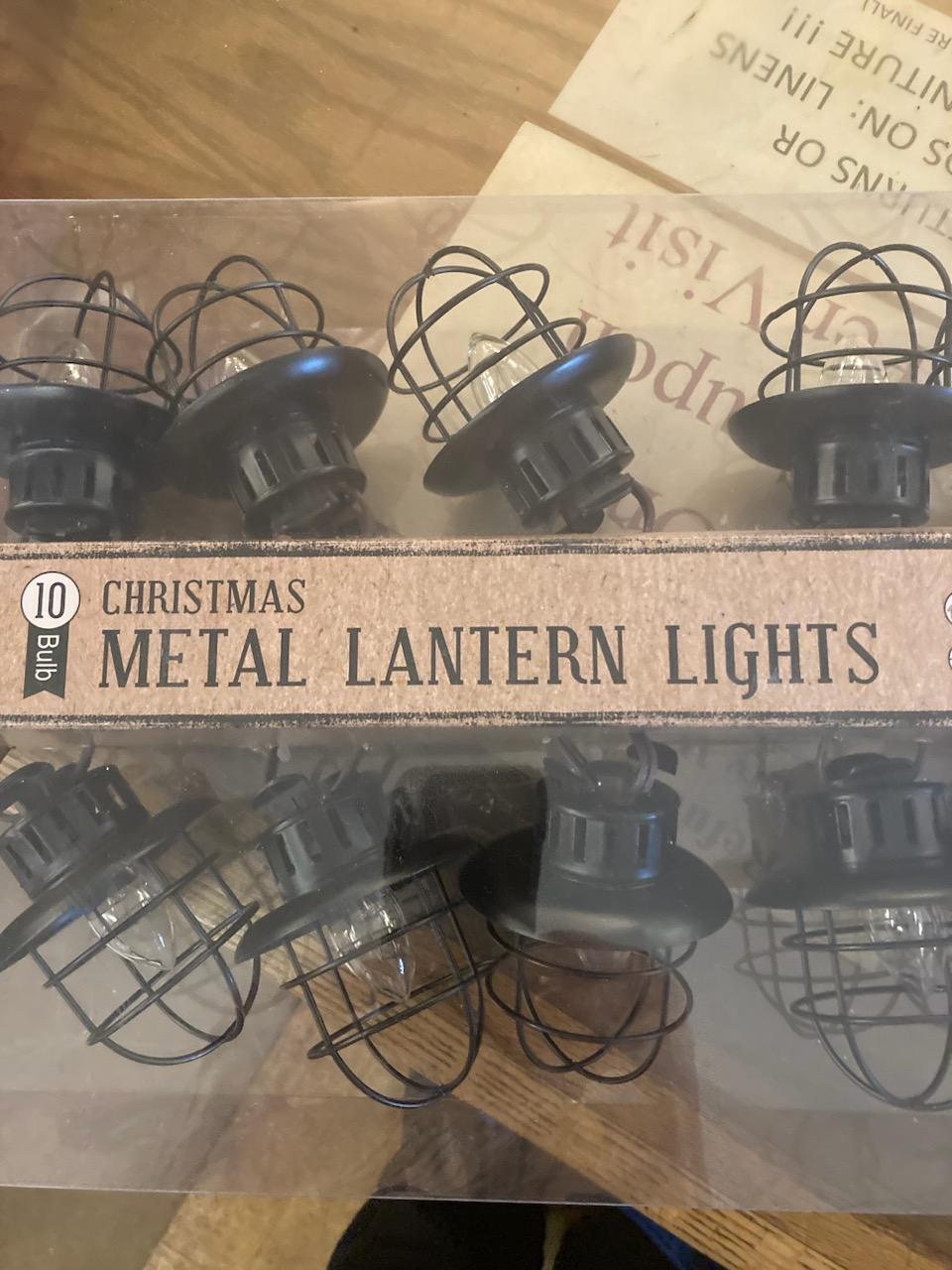 String Lights - Metal Lanterns 10 Ct.